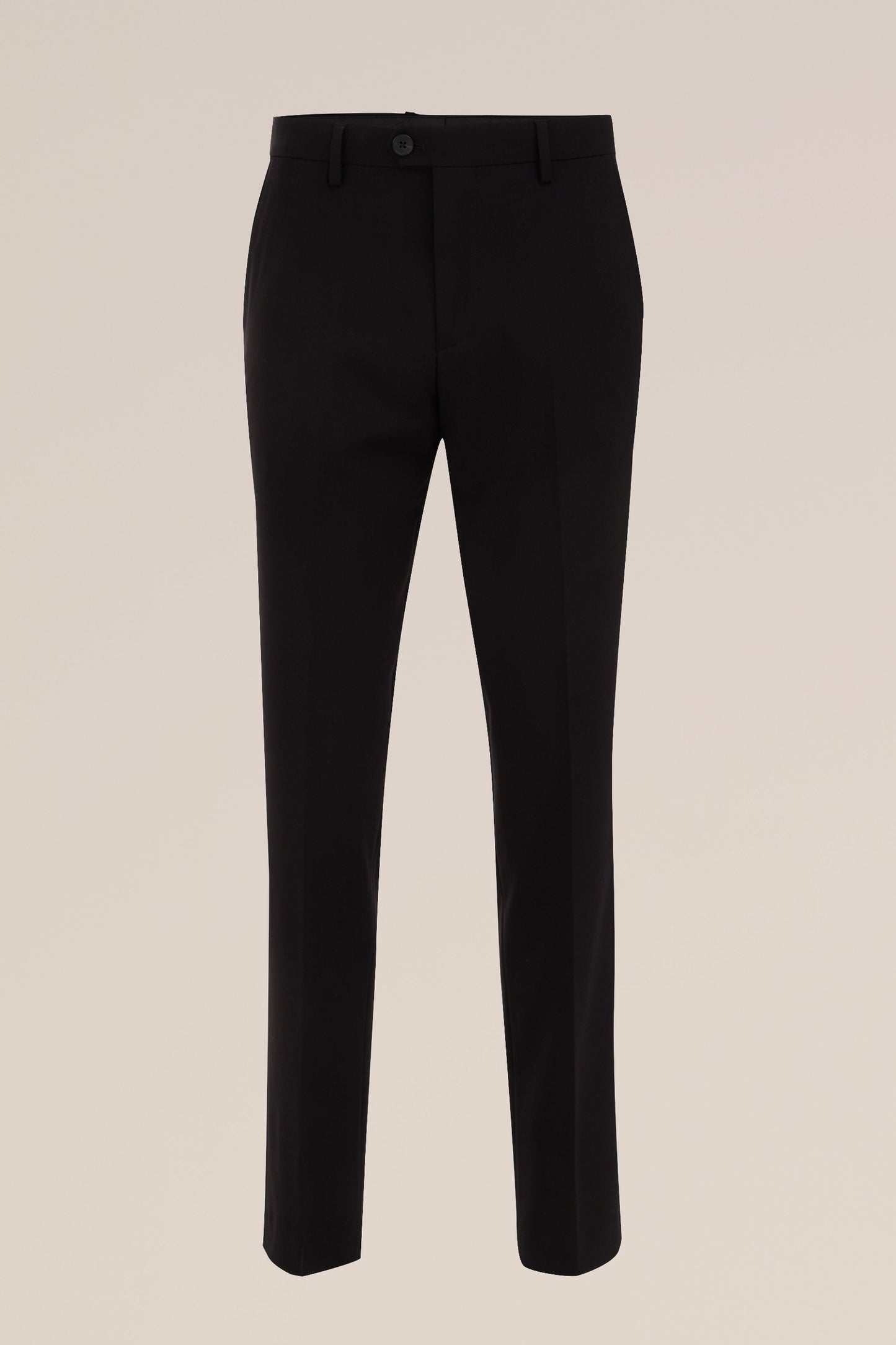 Regular Fit Tailored Trousers - Black