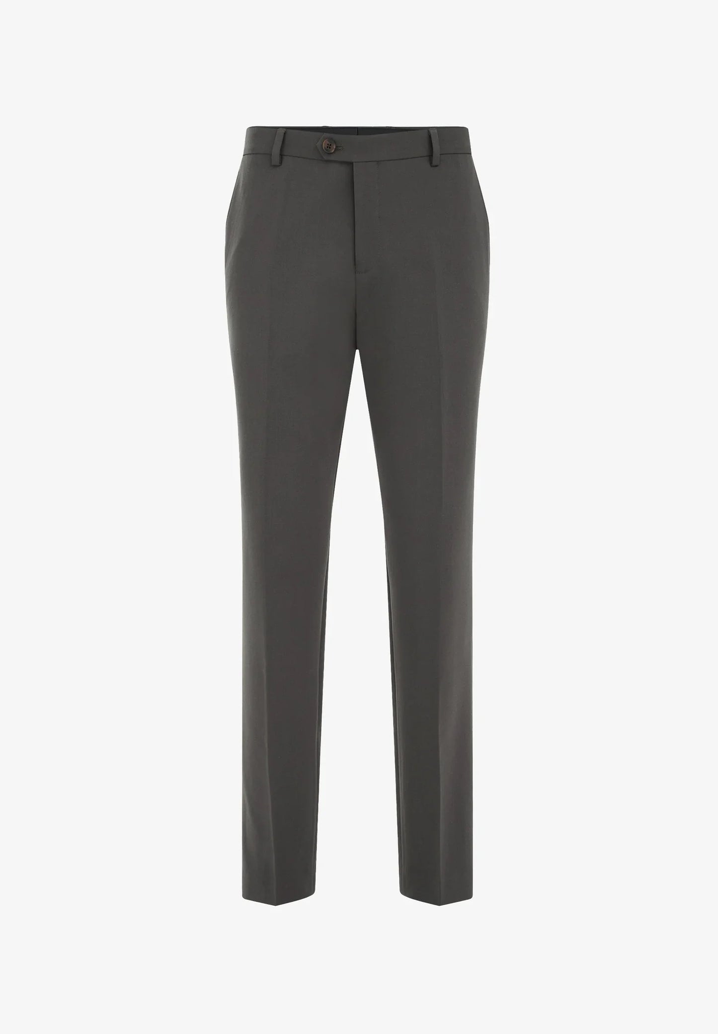 Regular Fit Tailored Trousers - Dark Grey