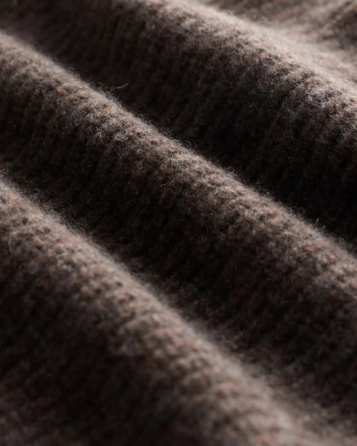 Men's 100% Cotton Zip-Up Jumper - Brown