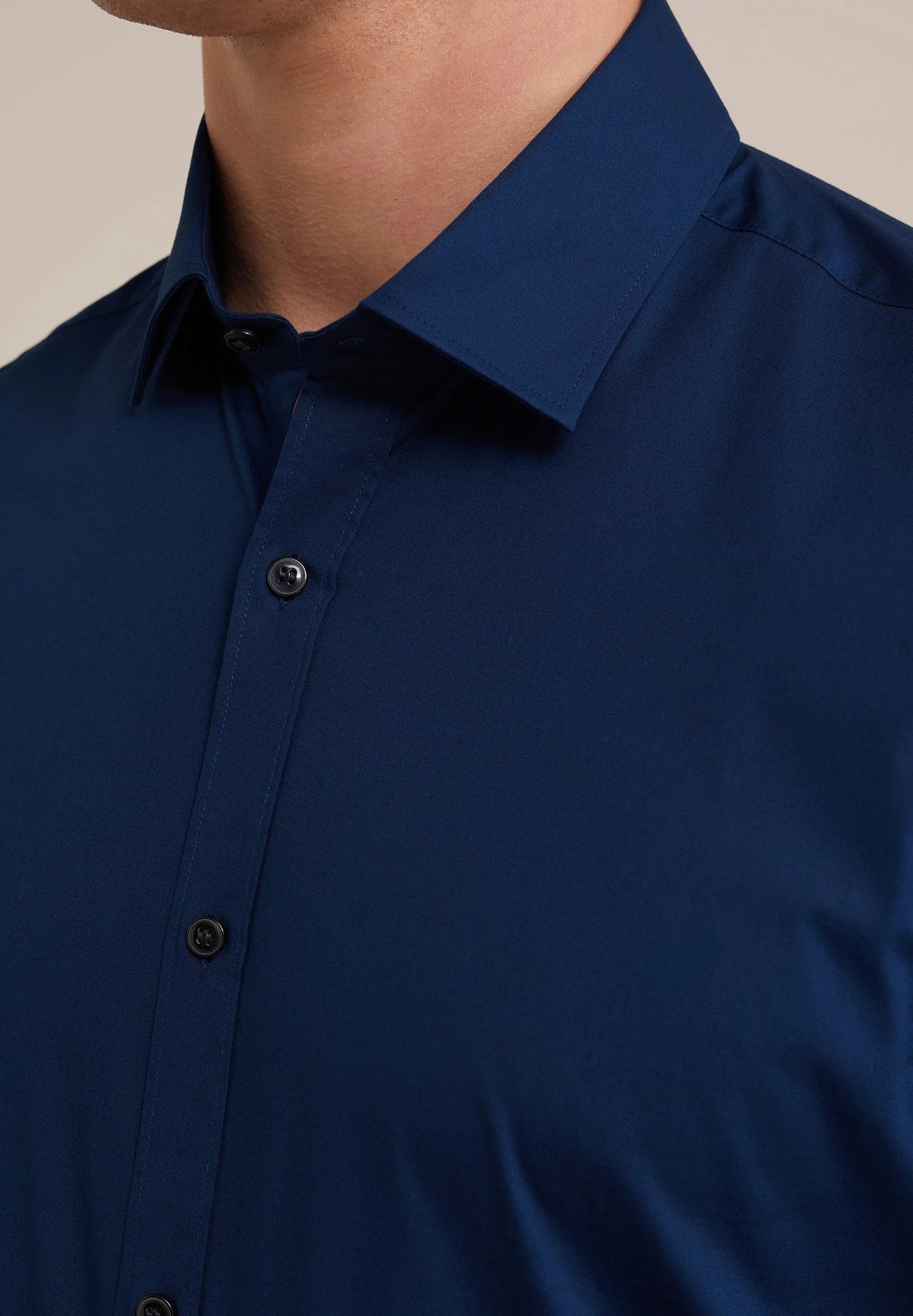Classic Tailored Men's Dress Shirt - Blue
