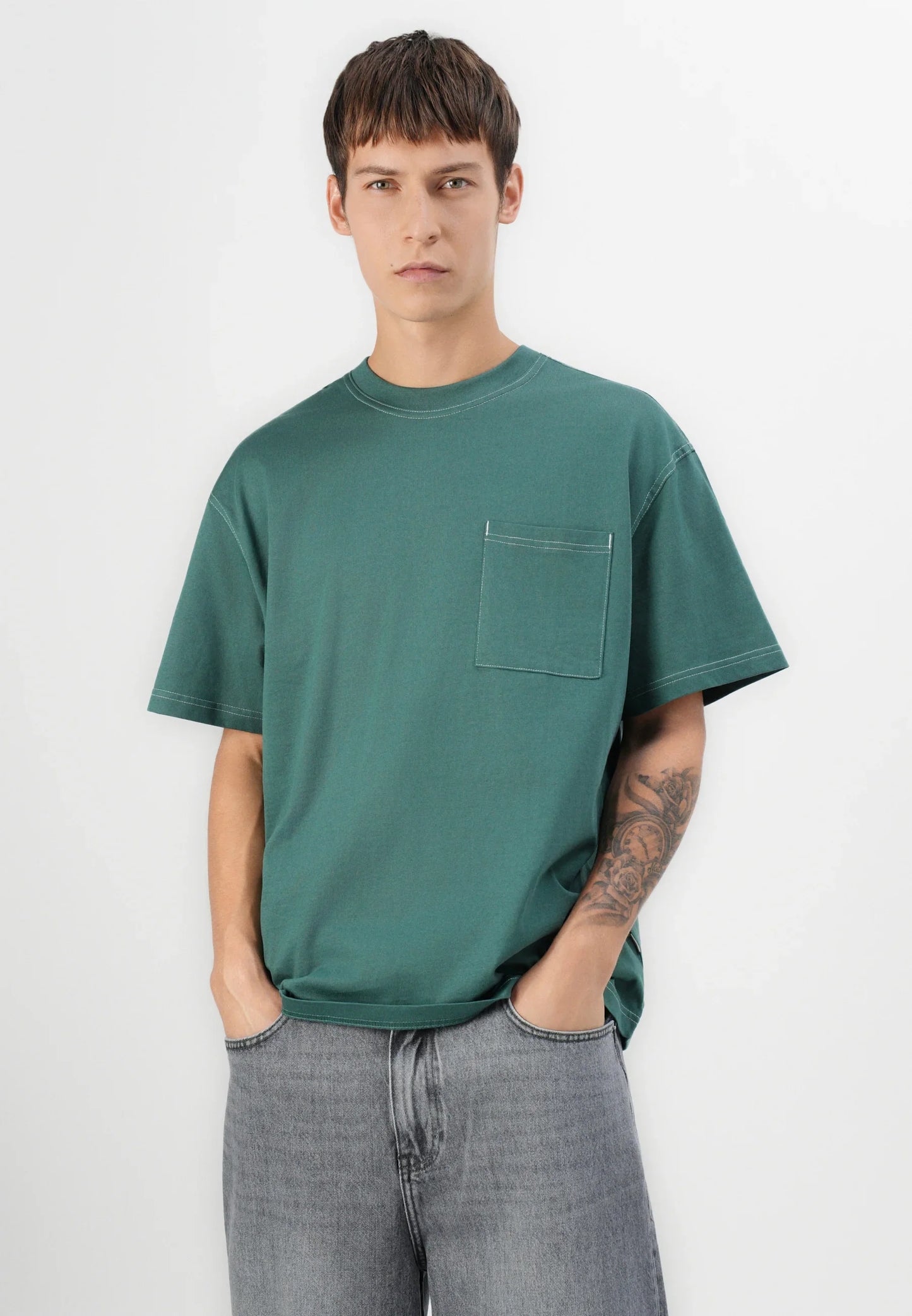 Baggy Jeans Trousers - Grey