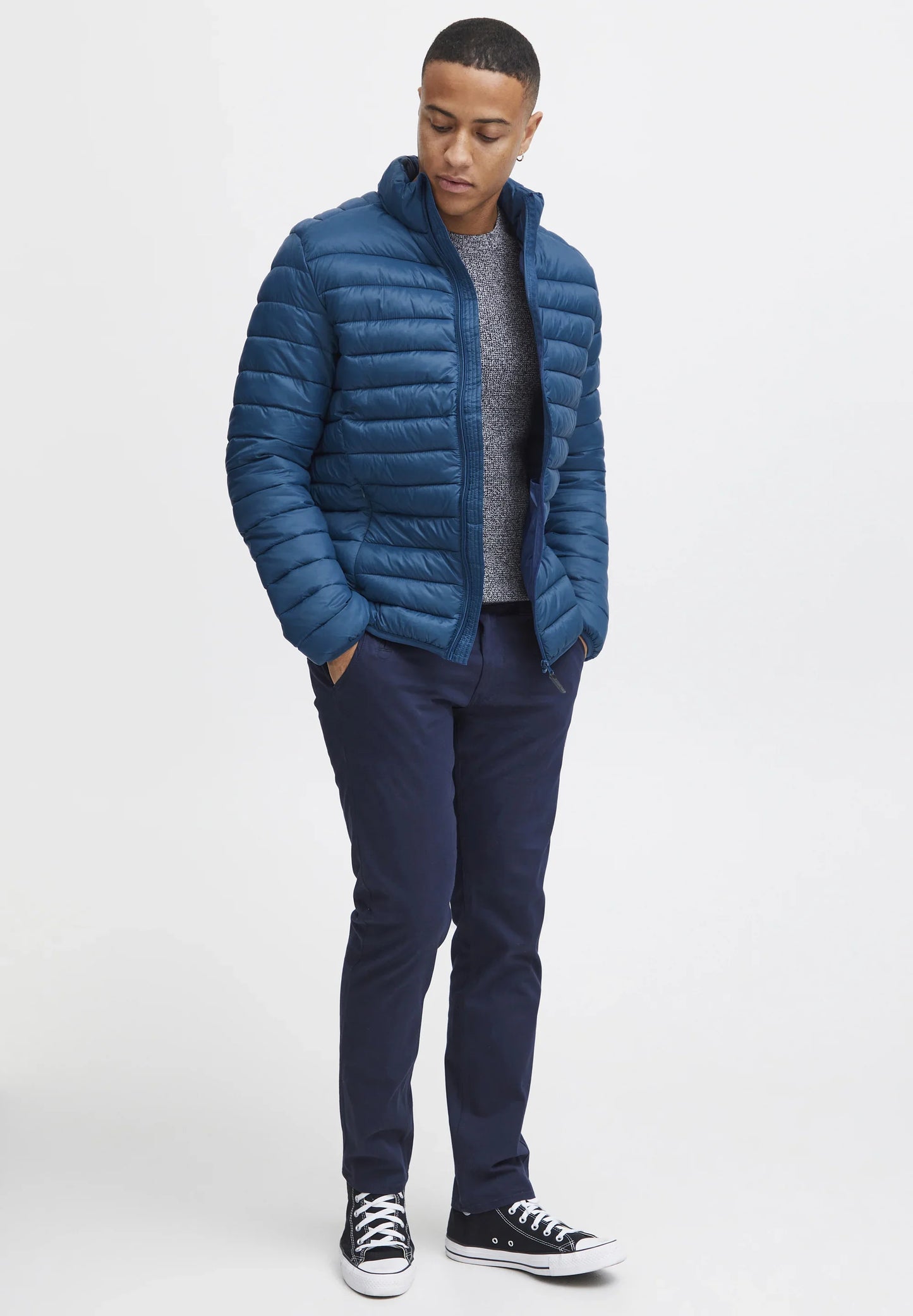 Ultralight Nylon Puffer Jacket - Blue