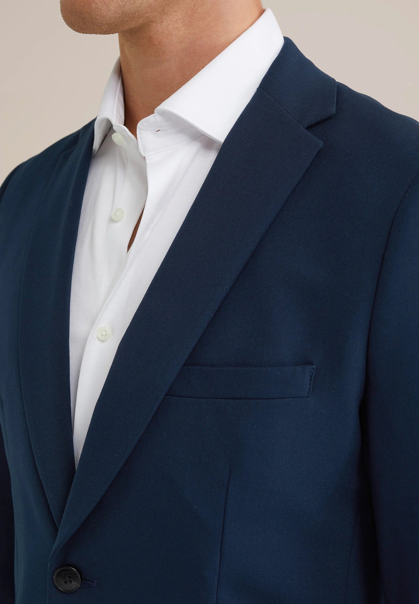 Men's Regular Fit Tailored Blazer - Navy Blue