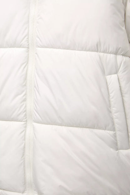 Puffer Jacket Blend with Hood - White