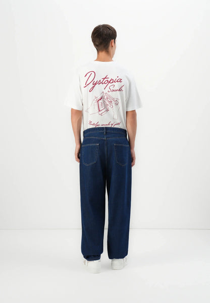Baggy Jeans Trousers - Dark Blue
