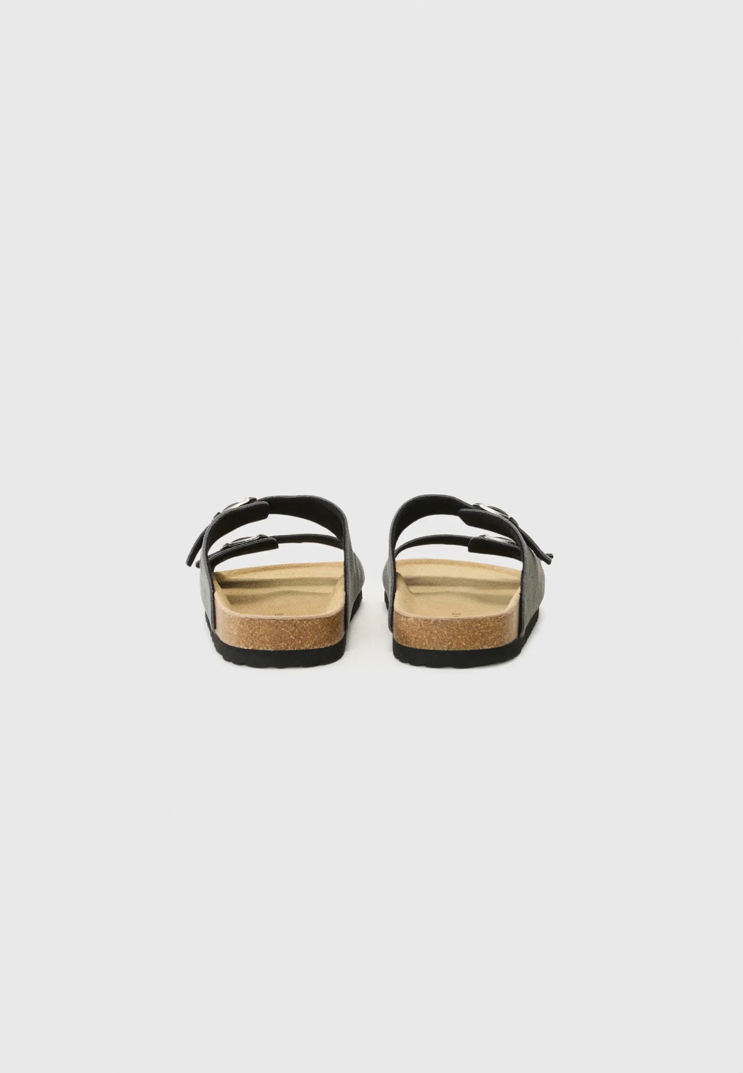 Rully Leather Sandals - Dark Grey