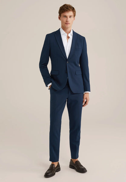 Men's Regular Fit Tailored Blazer - Navy Blue