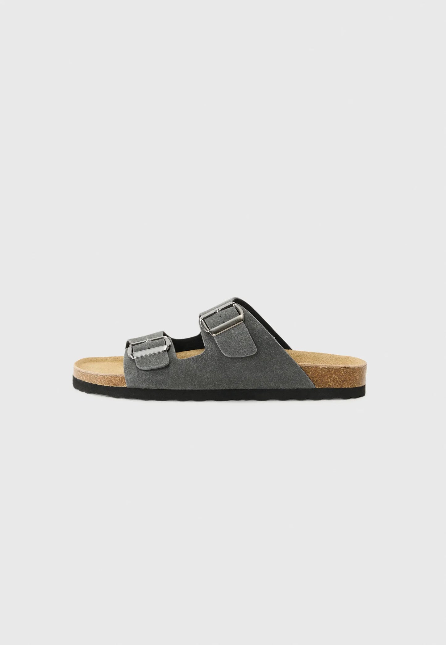 Rully Leather Sandals - Dark Grey