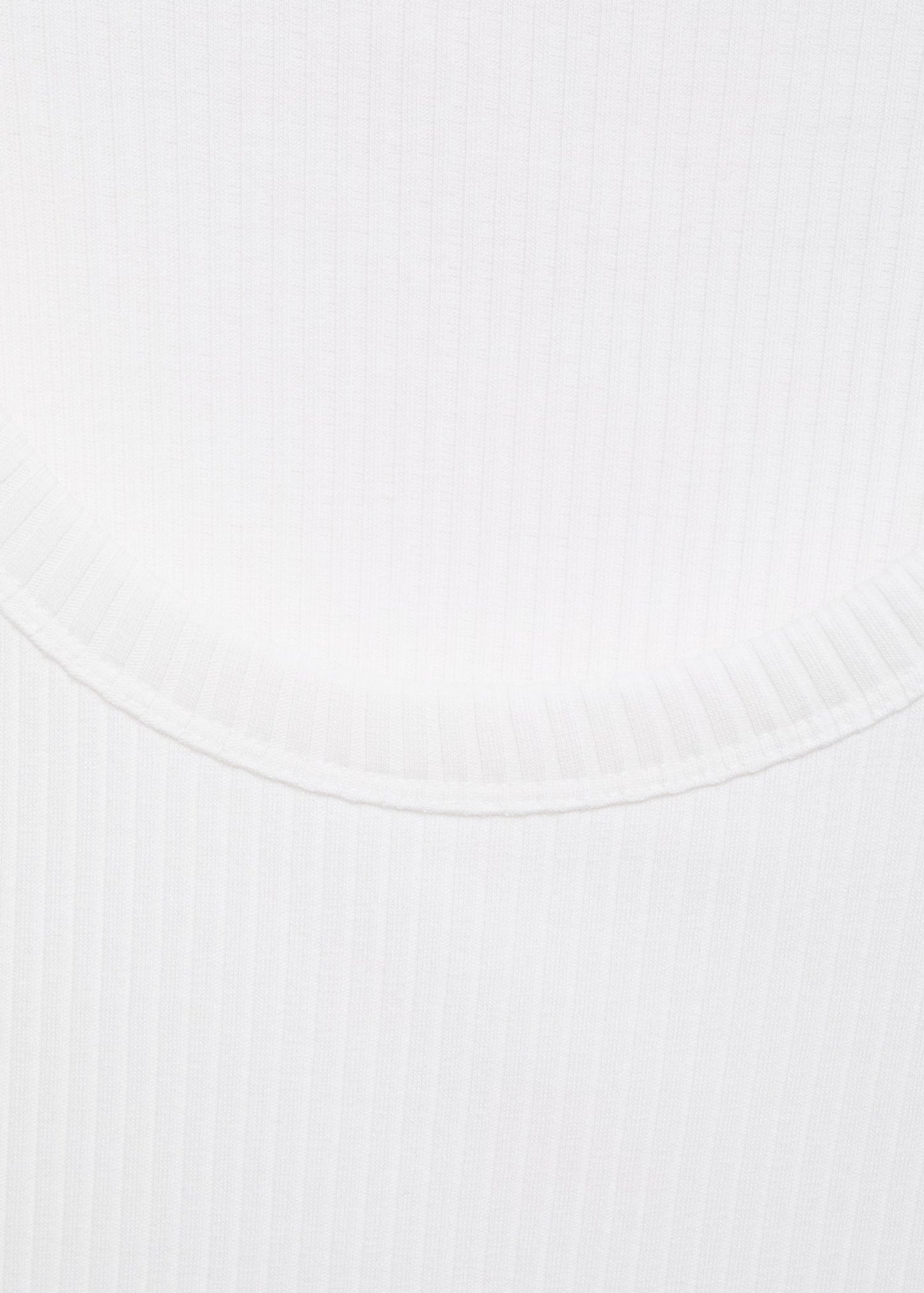 Basic Ribbed Vest - White