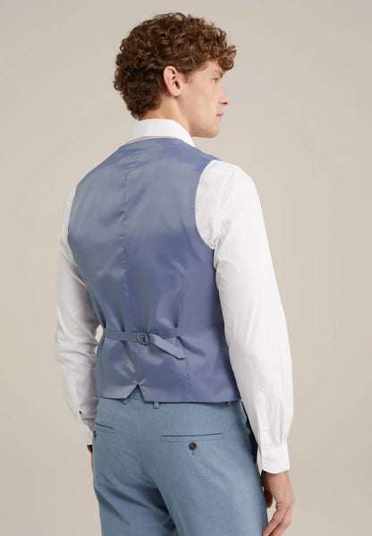 Men's Regular Fit Tailored Waistcoat - Light Blue