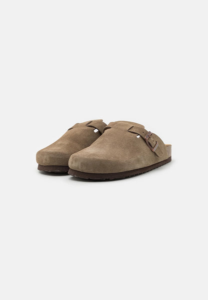 Men's Suede Sandals - Brown