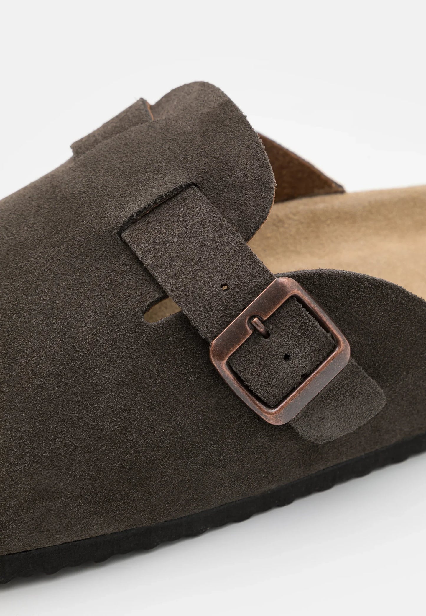 Men's Suede Sandals - Dark Brown
