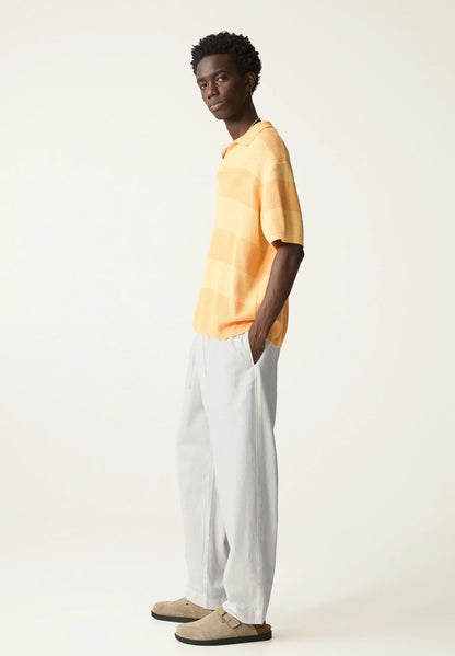 Blend Linen Trousers - White