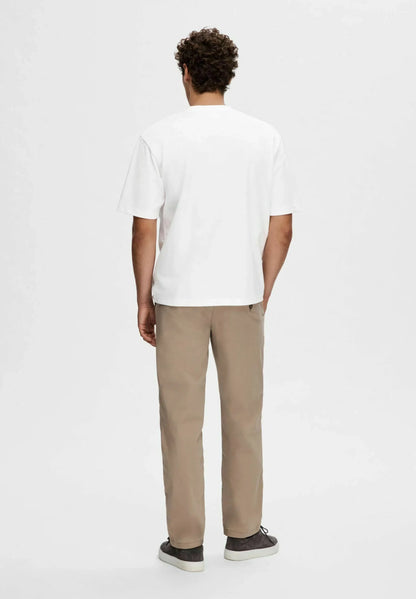 Men's Basic Oversized Round Neck T-Shirt - White