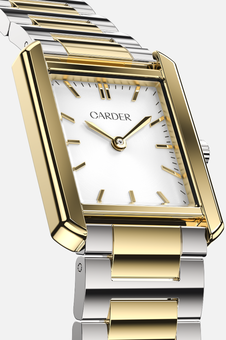 Mason Safira 5ATM Watch - Silver and Gold