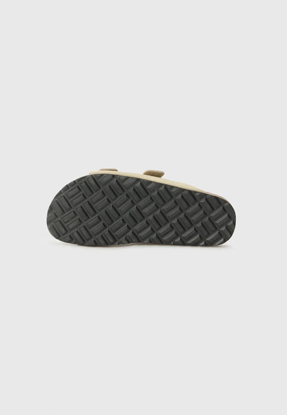 Rully Leather Sandals - Beige
