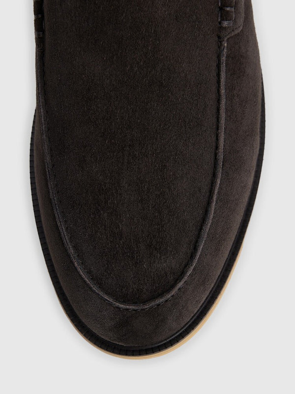 Miller Suede Moccasins - Black