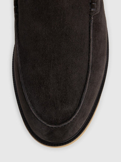 Miller Suede Moccasins - Black