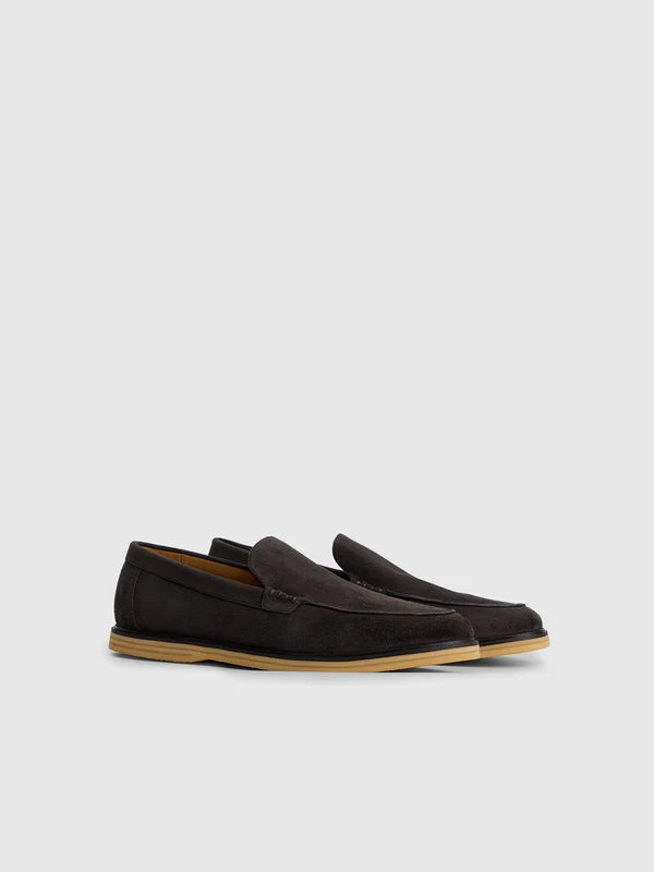 Miller Suede Moccasins - Black