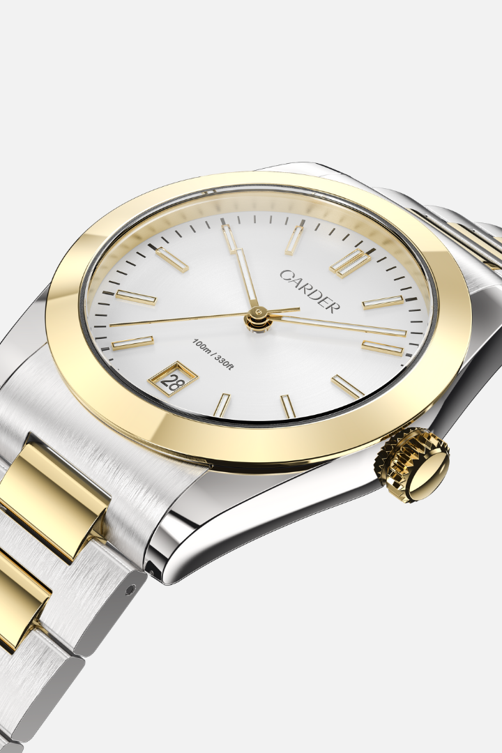 James Safira 10ATM Watch – Gold and White