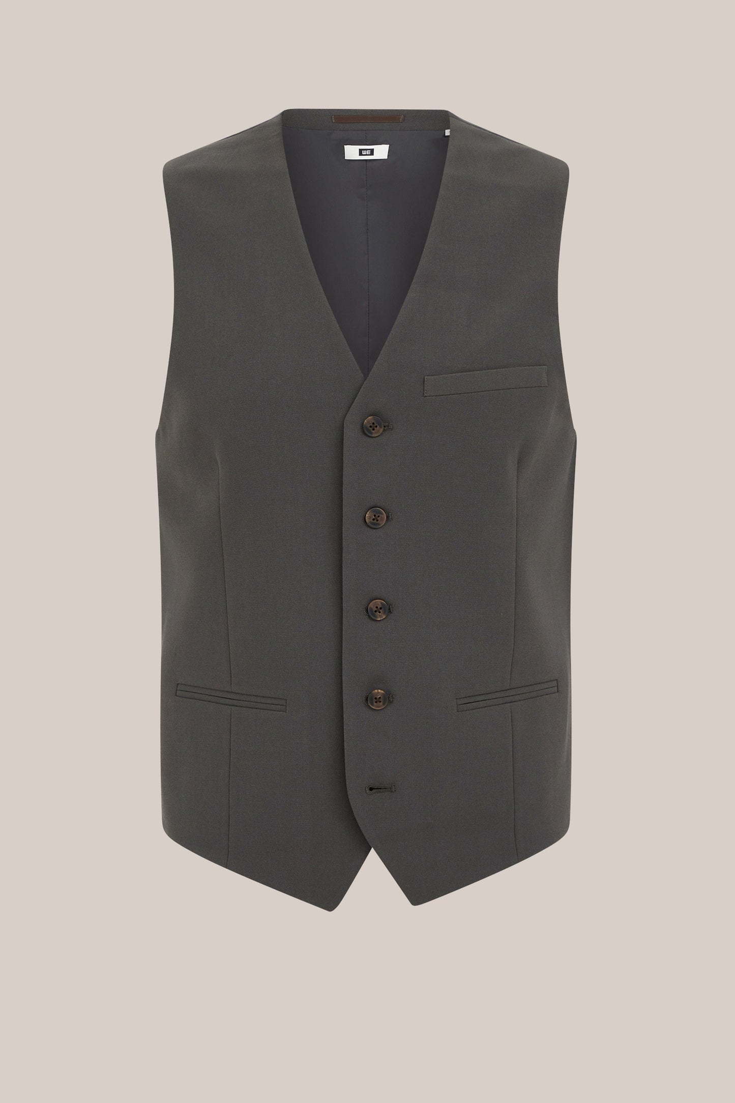 Men's Regular Fit Tailored Waistcoat - Dark Grey