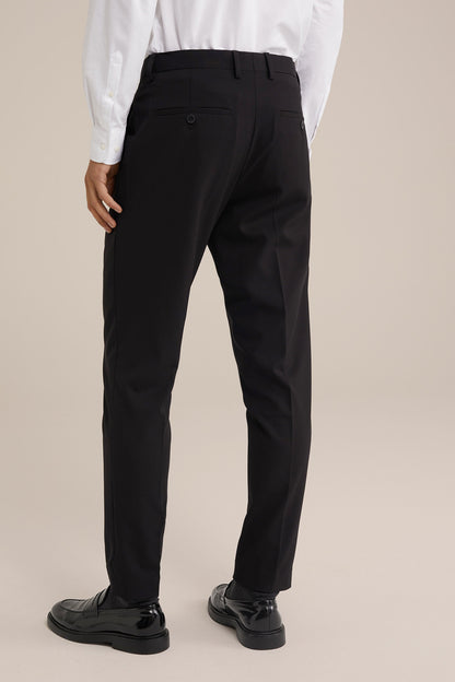 Regular Fit Tailored Trousers - Black