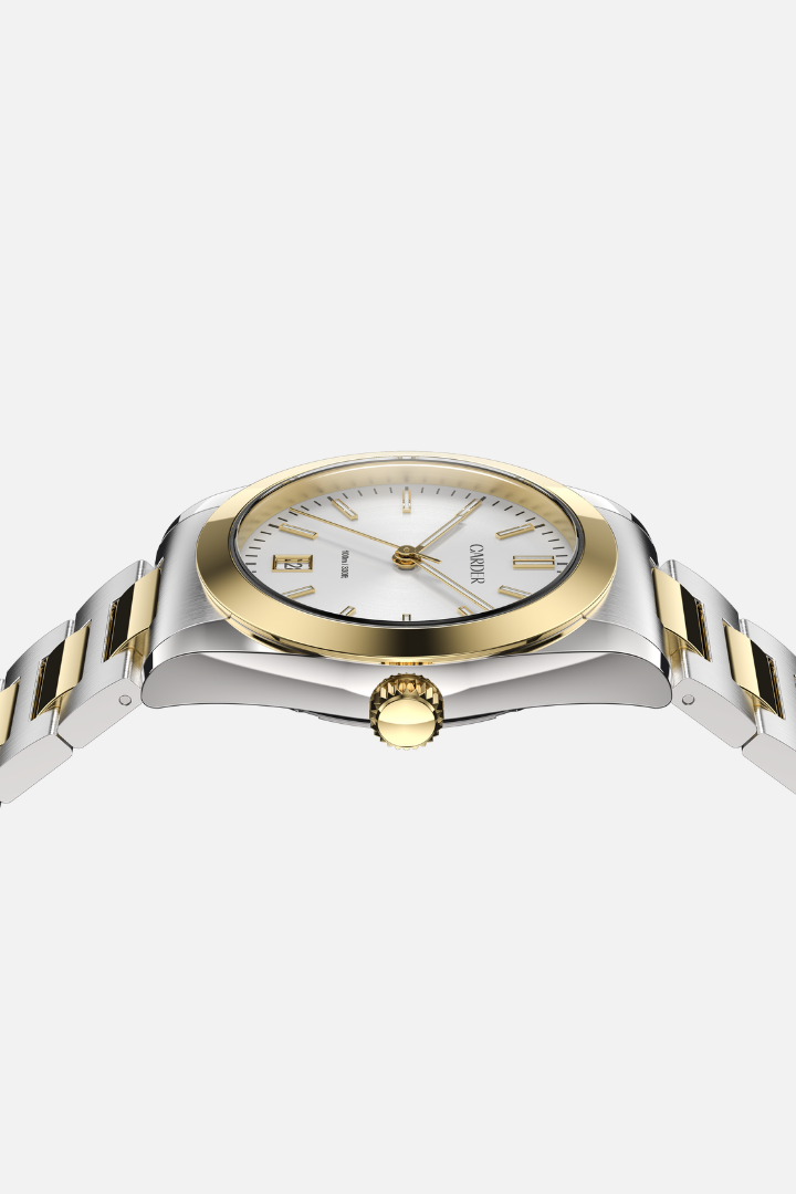 James Safira 10ATM Watch – Gold and White
