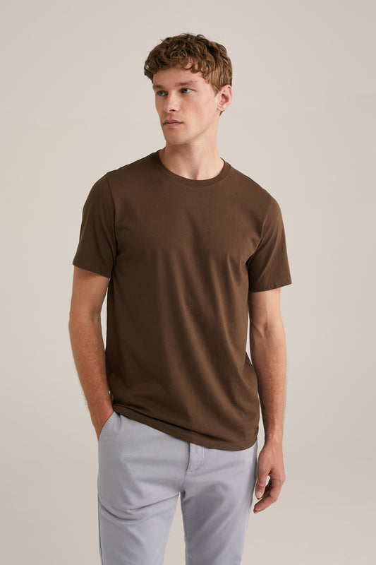 Basic Regular Fit T-shirt - Brown