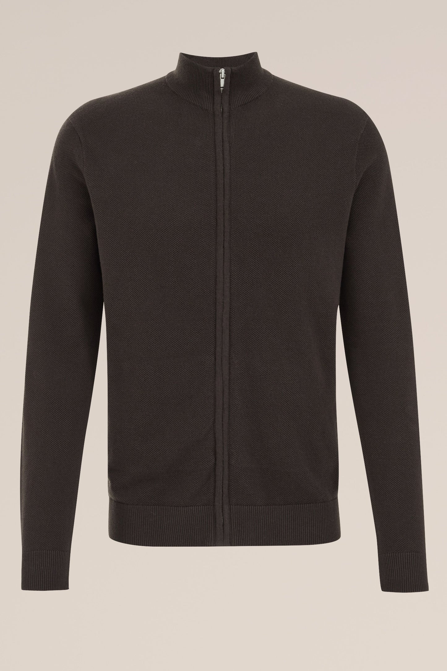 Fine Knit Sweater with Regular Fit - Brown