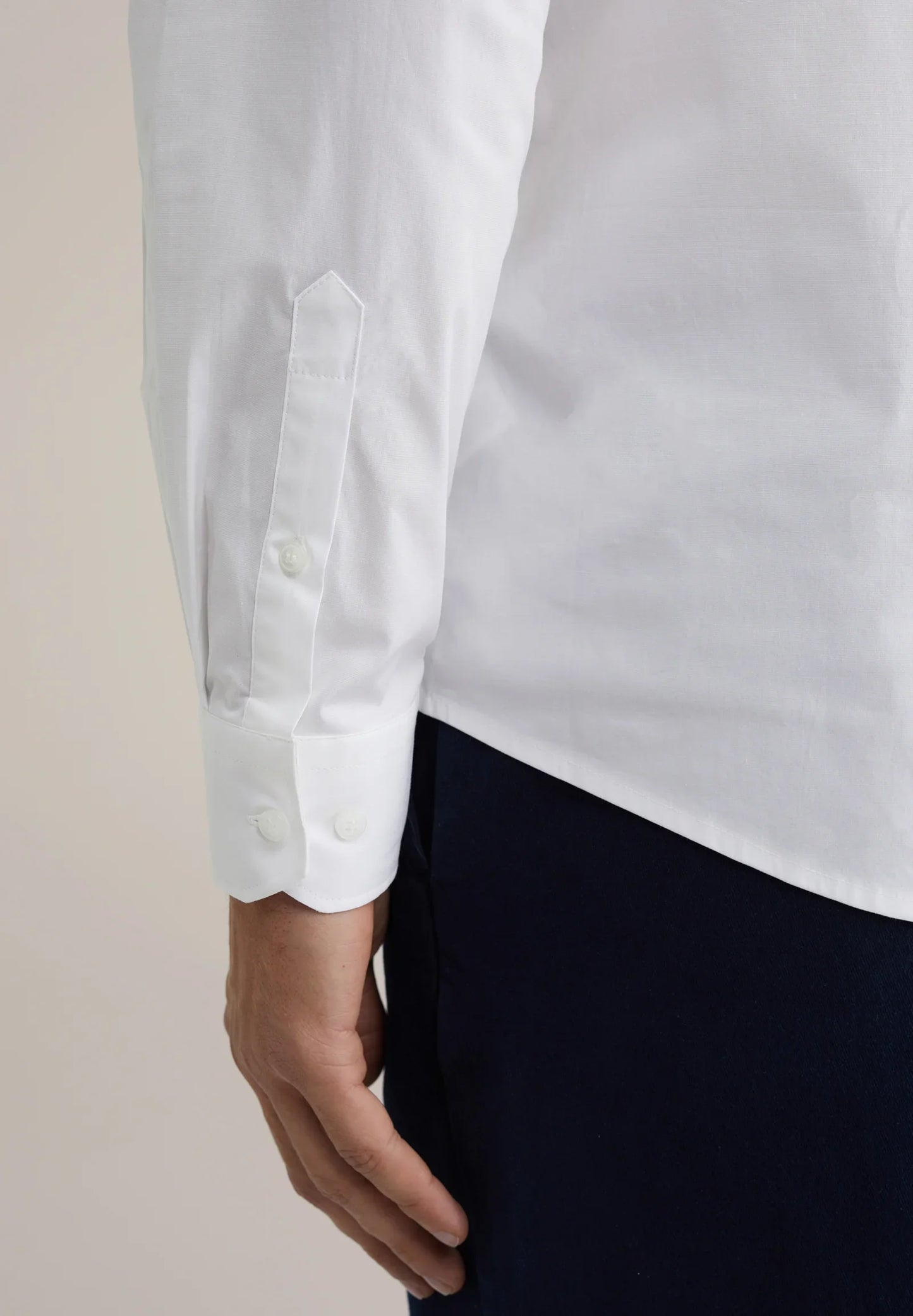 Classic Tailored Men's Dress Shirt - White