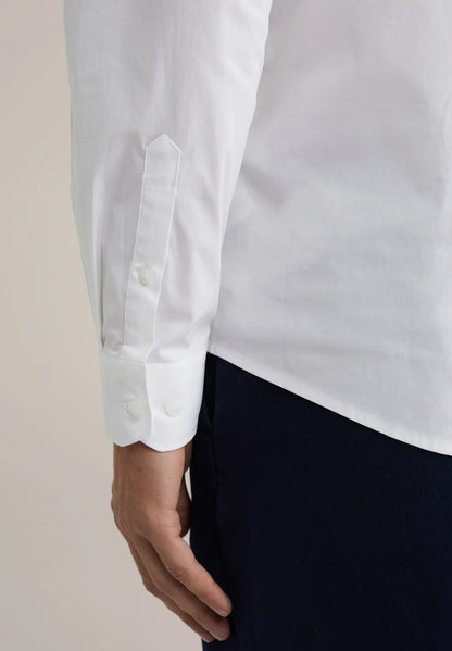 Classic Tailored Men's Dress Shirt - White