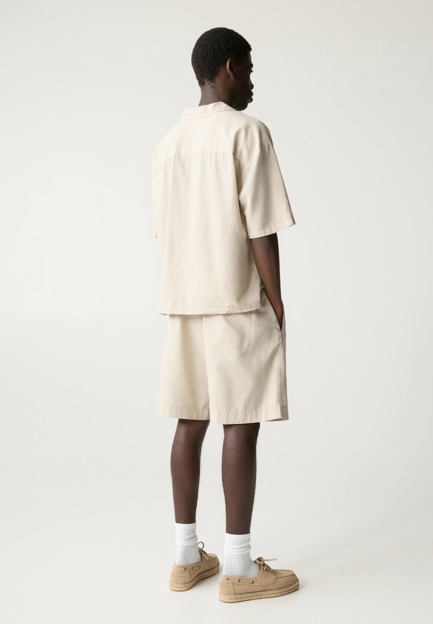 Linen Shorts - Beige