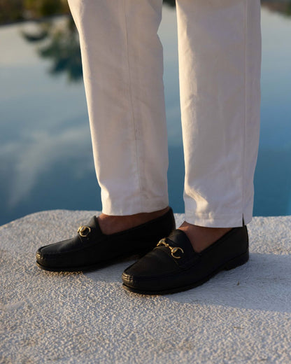 Straight Linen Trousers - White