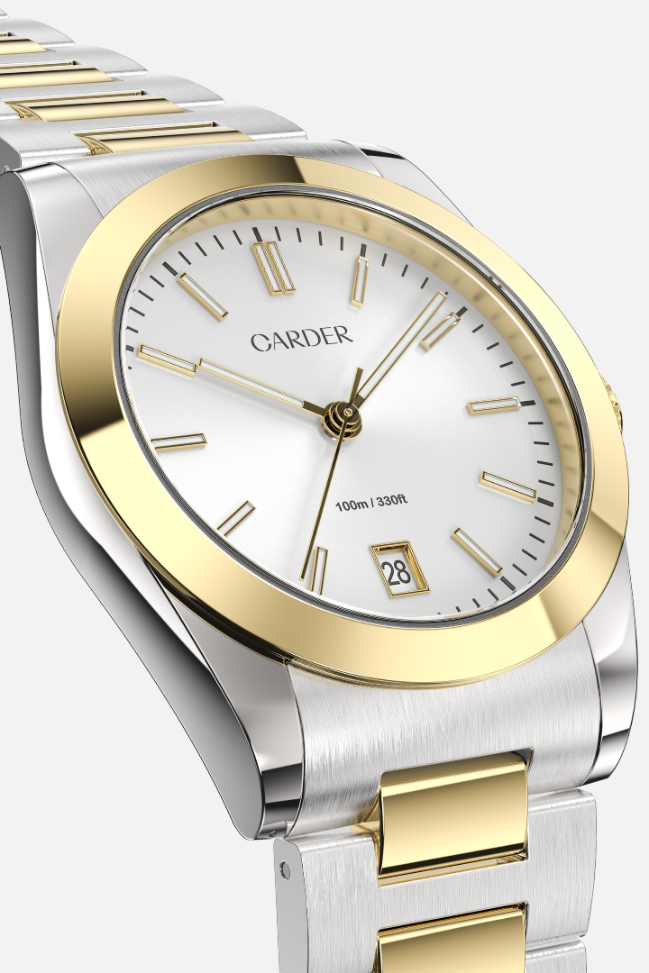 James Safira 10ATM Watch – Gold and White