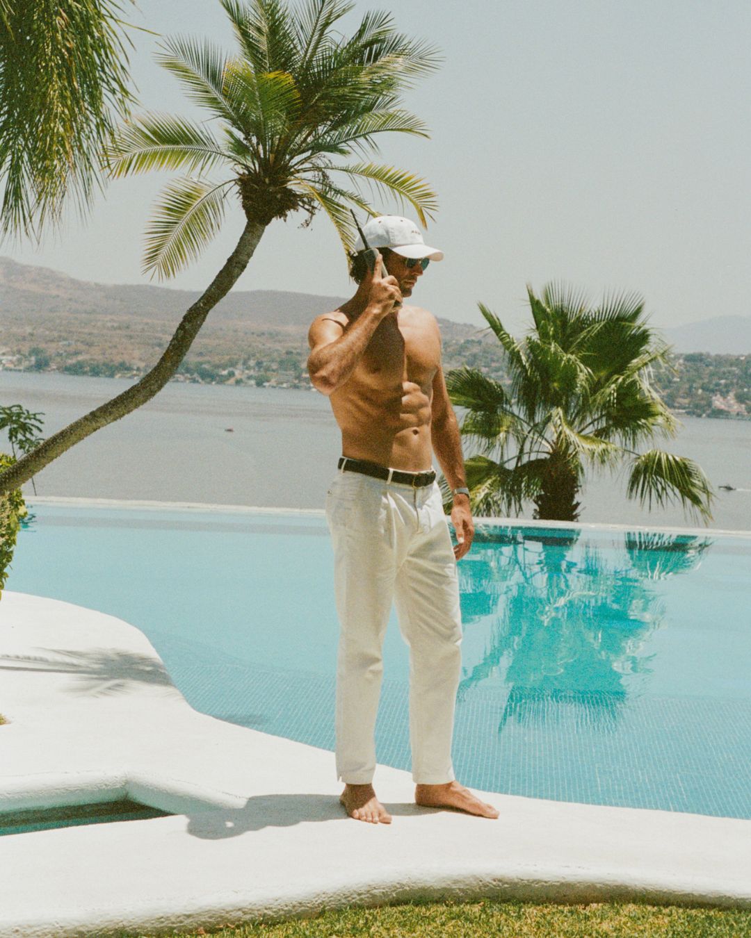 Straight Linen Trousers - White