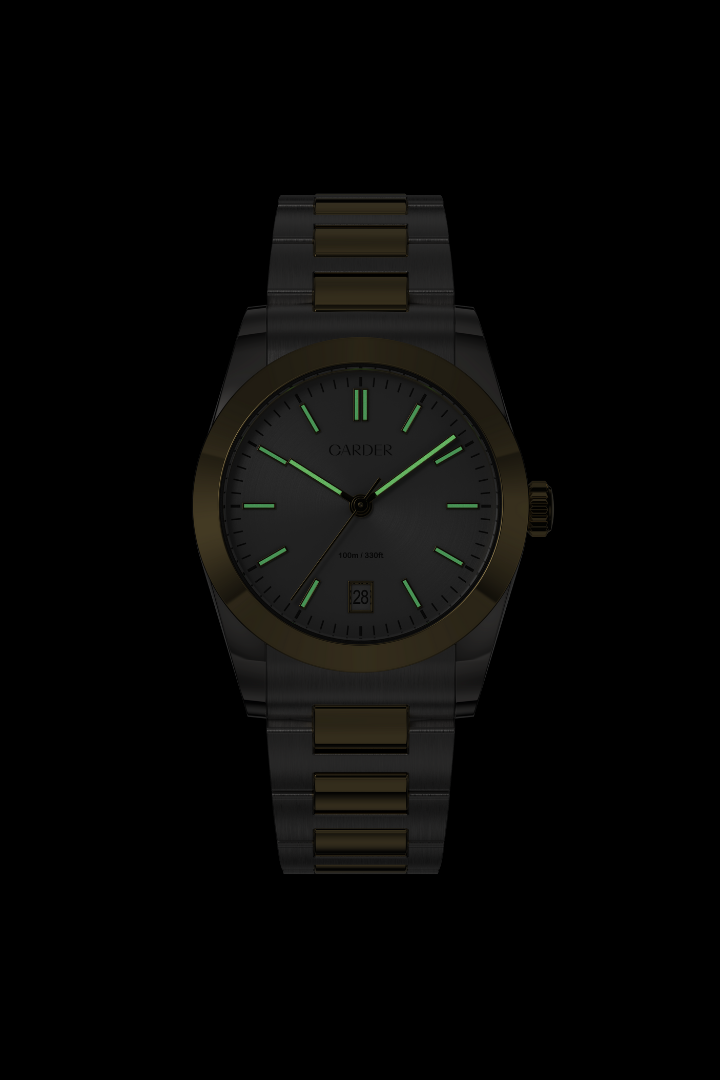 James Safira 10ATM Watch – Gold and White