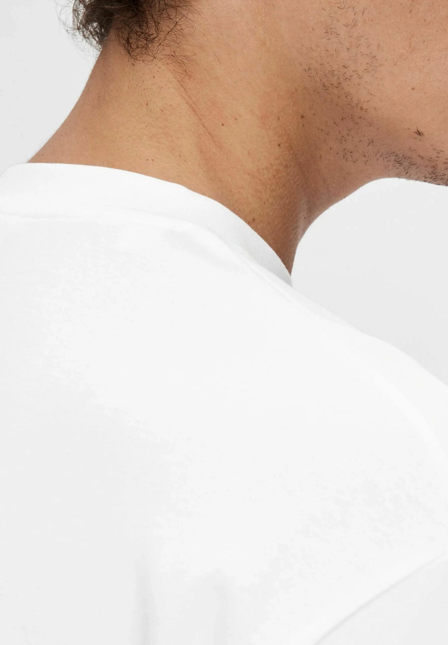 Men's Basic Oversized Round Neck T-Shirt - White