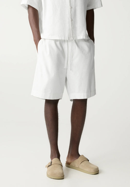 Linen Shorts - White