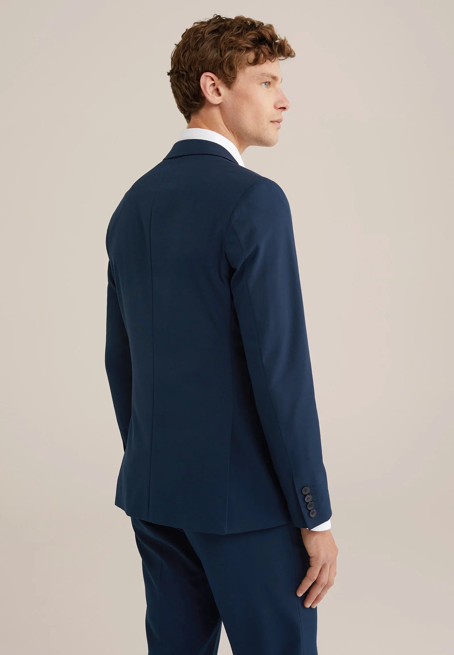 Men's Regular Fit Tailored Blazer - Navy Blue