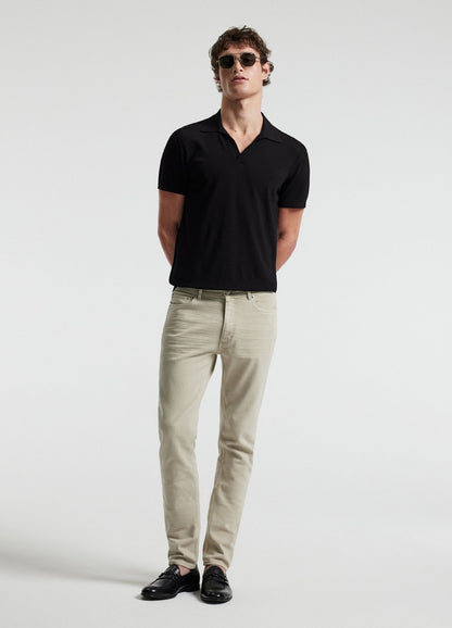 Tech Cotton Polo Shirt - Black