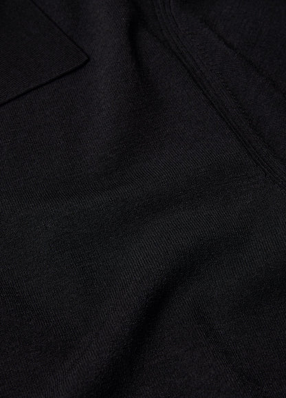 Tech Cotton Polo Shirt - Black