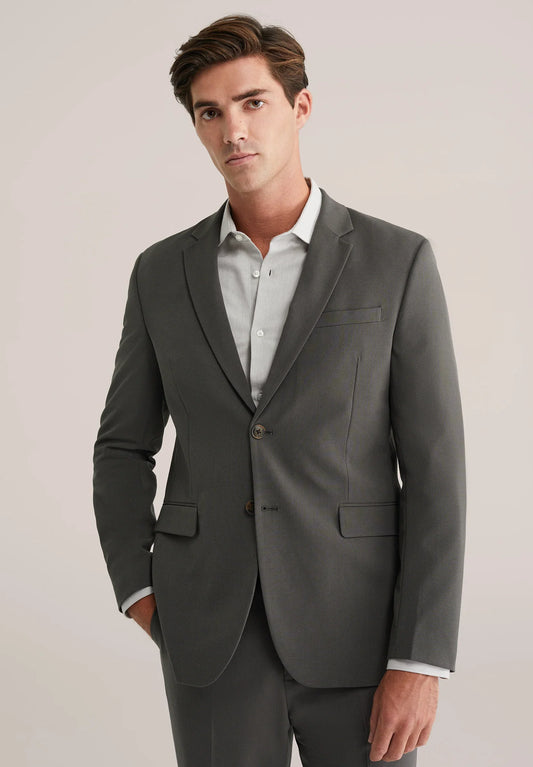 Men's Regular Fit Tailored Blazer - Dark Grey