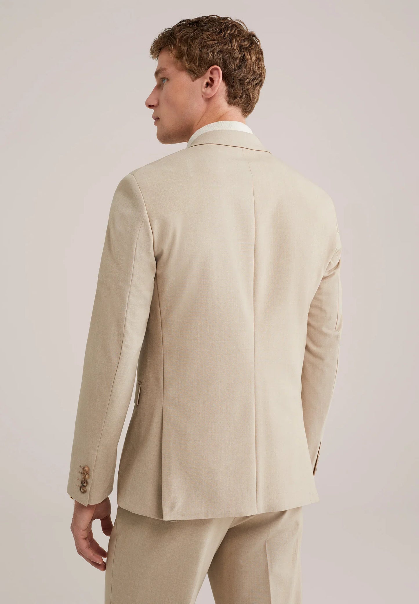 Men's Regular Fit Tailored Blazer - Beige