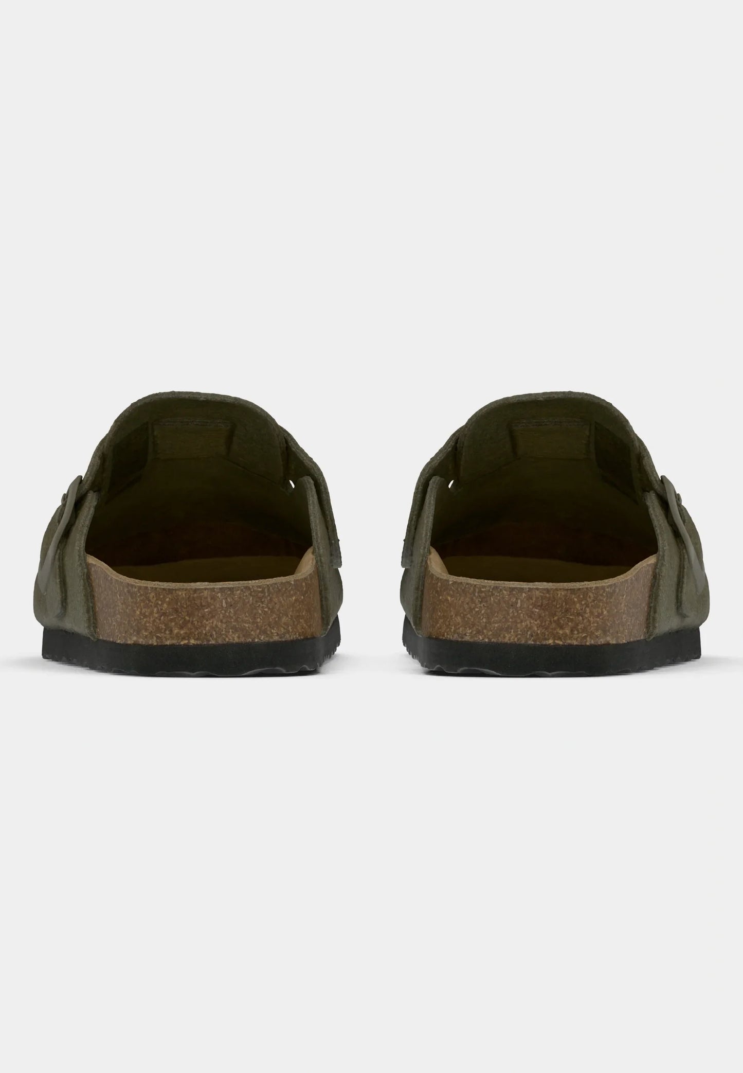 Men's Suede Sandals - Olive Green