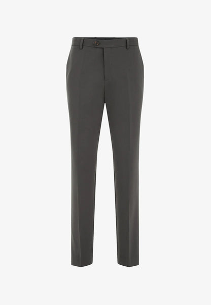 Regular Fit Tailored Trousers - Dark Grey