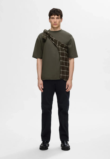 Men's Basic Oversized Crew Neck T-Shirt - Green