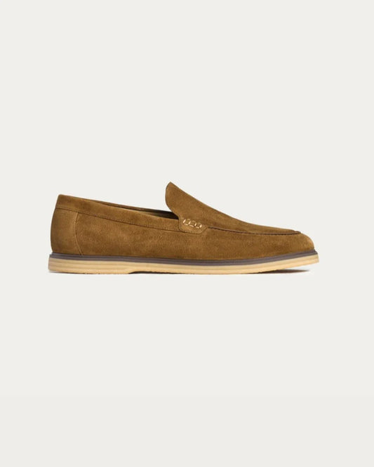 Suede Miller Moccasins - Brown