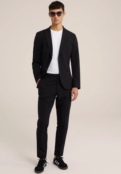 Men's Regular Fit Tailored Blazer - Black