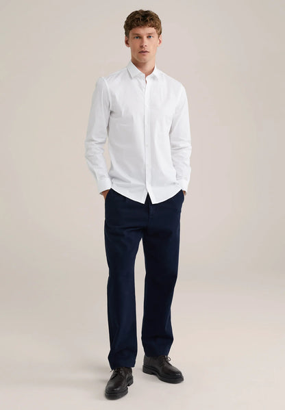 Classic Tailored Men's Dress Shirt - White