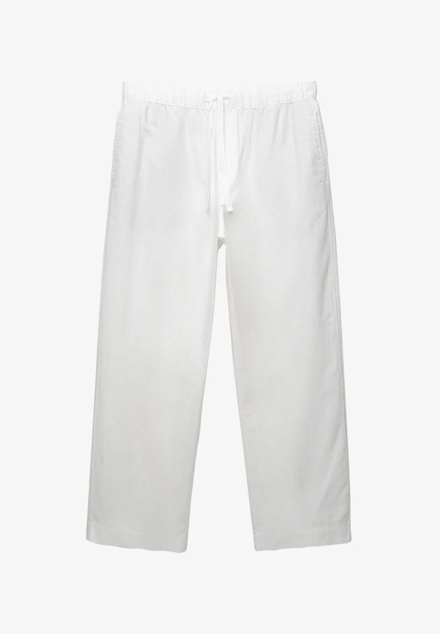 Blend Linen Trousers - White